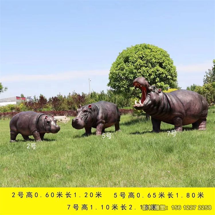 河馬雕塑 玻璃鋼仿真動(dòng)物雕塑 河馬雕塑 玻璃鋼仿真動(dòng)物雕塑