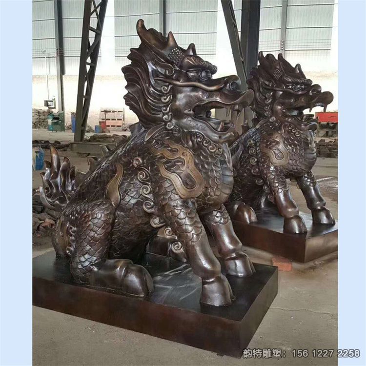 銅雕麒麟雕塑 彰顯了獨特的品味和風格 銅雕麒麟雕塑 彰顯了獨特的品味和風格