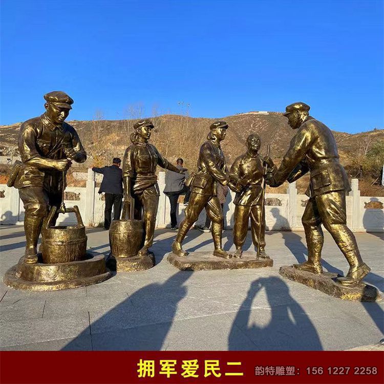 玻璃鋼紅軍雕塑，長征主題雕塑