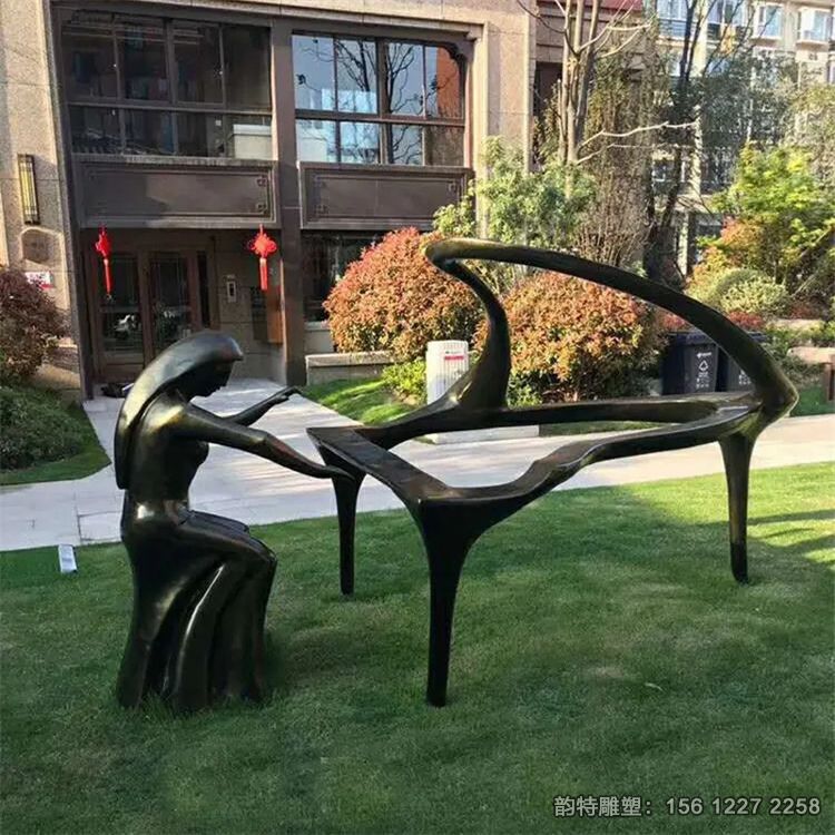 玻璃鋼彈鋼琴雕塑加工廠家,彈鋼琴的女孩雕塑大全 玻璃鋼彈鋼琴雕塑加工廠家,彈鋼琴的女孩雕塑大全