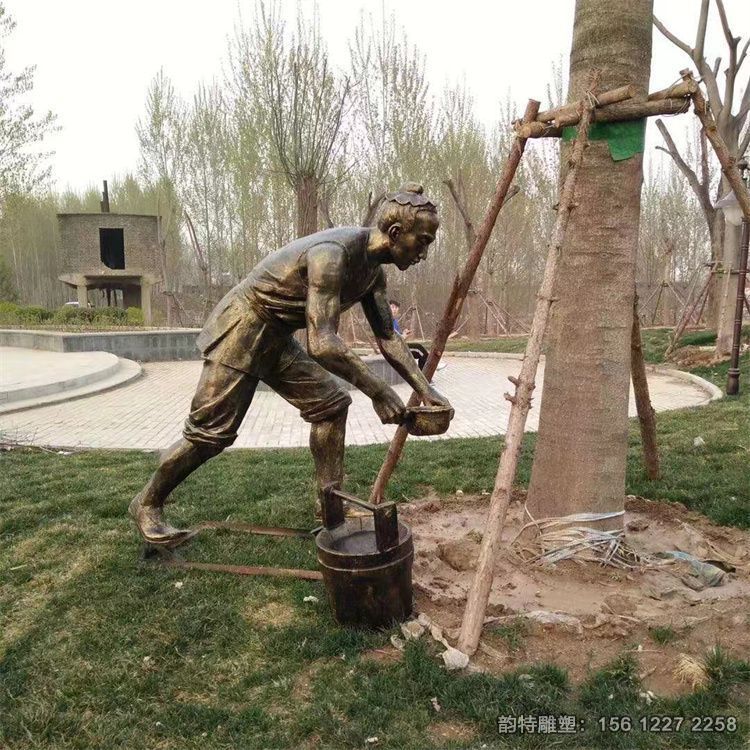 農耕主題雕塑圖,玻璃鋼農民豐收雕塑 農耕主題雕塑圖,玻璃鋼農民豐收雕塑