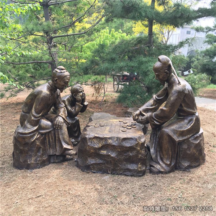 古人下象棋雕塑造型,玻璃鋼下象棋人物雕塑設(shè)計(jì) 古人下象棋雕塑造型,玻璃鋼下象棋人物雕塑設(shè)計(jì)